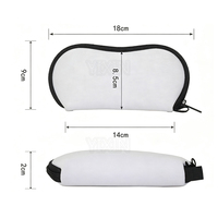 Étui de protection en néoprène pour lunettes de soleil avec fermeture éclair et crochet, étui de rangement portable et étanche pour lunettes d'extérieur, vente en gros