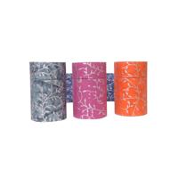Ensemble de 3 coffrets cadeaux élégants de qualité supérieure en forme de cylindre en carton imprimé à la main en papier rigide, excellent pour l'emballage de cadeaux