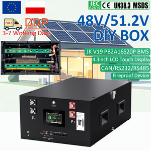 Stock PL 3 à 5 jours ouvrables DDP Kit DIY 48V Lifepo4 pour le stockage d'énergie domestique Compatible avec les onduleurs Deye Growatt Pylon - Product Image 1