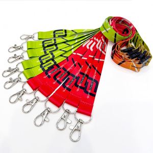 Custom Full Color Flat Rope Cord Tube Swivel Hook Tubular Dye Sublimated Neck <b>Lanyard</b> for Id Badge Holder - Product Image 2