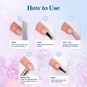 Missgel 2026 <span class=keywords><strong>Kit</strong></span> Smalto Gel UV Glitter Effetto Occhio <span class=keywords><strong>di</strong></span> Gatto Senza HEMA e TPO, 8 Colori, Set Gel Magnetico Occhio <span class=keywords><strong>di</strong></span> Gatto Fai da Te Senza TPO - Product Image 4