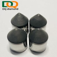 Couteaux coniques PDC diamantés avec carbure de tungstène forgé pour l'exploitation minière du charbon et les forets de dragage, super haute dureté