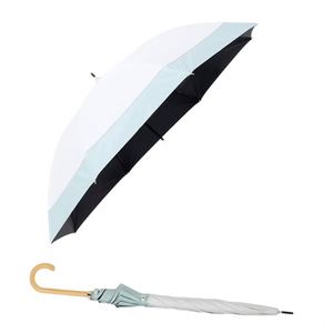 Parapluie noir grand format, drôle et personnalisé, pliable en trois sections, entièrement automatique, avec logo personnalisé, NY - Product Image 1