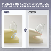 Oreiller ergonomique orthopédique en mousse à mémoire de forme certifié Oeko-Tex Lianda, soulagement de la douleur au cou, antibactérien, housse amovible et lavable