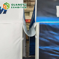 Tentes pliantes d'exposition et de salon professionnel en aluminium personnalisées 10x10 pieds pour l'extérieur, tentes publicitaires pliantes pour événements