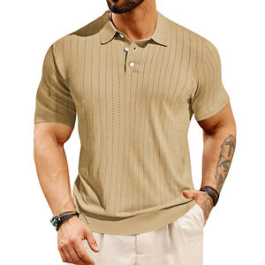 OEM Özel Üretim Erkek Düz Kırışmaz Tüylenmez Kısa Kollu Regular <span class=keywords><strong>Fit</strong></span> Örme Günlük Tişört - Product Image 3