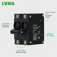 Interruptor Automático Miniatura Enchufable LVMA MCB 1P 2P 3P 1-50A AC 250V DC 80V Cobre 10kA Capacidad de Ruptura Certificado CE