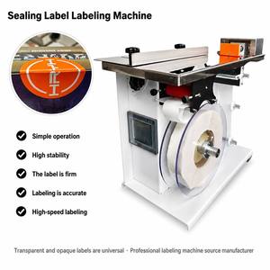 Machine d'étiquetage d'angle 35-90 pièces/min, scelleuse d'étiquettes à angle droit haute vitesse pour emballage anti-effraction, scelleuse d'angle pour boîtes en carton - Product Image 1