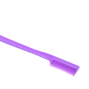 Juego de peines para el cabello morados, de plástico, de dientes anchos, para uso doméstico, para masaje y alisado, con punta y cepillo para cejas - Product Image 2