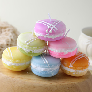 Simulation Macaron Scented <b>Candle</b> Dessert Shape Gift Mini <b>Candle</b> For Birthday Cake Decoration - Product Image 1