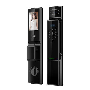 Serrure de <span class=keywords><strong>porte</strong></span> intelligente Tuya Wifi <span class=keywords><strong>Verrouillage</strong></span> <span class=keywords><strong>automatique</strong></span> de <span class=keywords><strong>porte</strong></span> en verre avec reconnaissance faciale et technologie de caméra de balayage de clavier d'empreintes digitales - Product Image 4