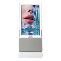 Pour HDFocus 55 pouces LED écran LCD technologie de fenêtre pour l'amélioration de l'impact publicitaire Installation de support de sol pour Educat
