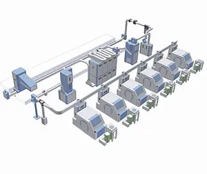 Blaaskamermachines En Met Trutzschler-Kaardmachinestructuur Voor Klapkamerkaardmachines