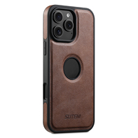 Coque de téléphone SUTENI pour iPhone 18 Pro Max, chargement sans fil, aimant, texture lisse, cuir synthétique de luxe, compatible avec les modèles 17, 16 Plus, 15, 14, 13, 12