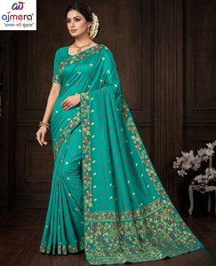 Elegante Saree de Algodón Estampado de Ajmera Fashion, Prenda Étnica Tradicional Suave y Elegante para Mujer, de Secado Rápido, para Todas las Temporadas, Ideal para Bodas - Product Image 2