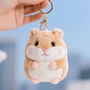 Llaveros de Peluche de Hámster con Diseño Personalizado, Fabricantes OEM, Llaveros de Animales de Peluche, Juguetes de Peluche Personalizados - Product Image 1