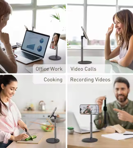 new Popular Magnetic 360 Rotation Height Tilt Adjustable Extendable Aluminium Alloy Desk Phone <b>Stand</b> Lazy <b>Stand</b> for Home - Product Image 6