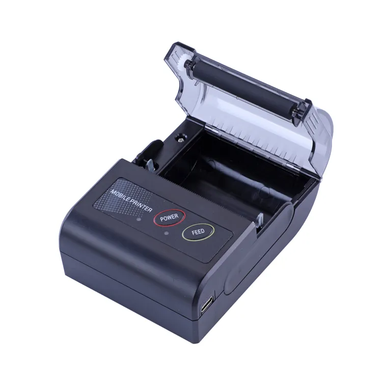 Черный, белый Bt мини-чековый 58 мм портативный ручной принтер для логистики Экспресс