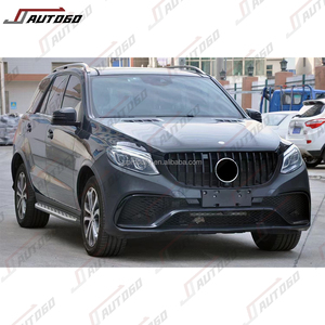 Kit de carrosserie de conversion pour <span class=keywords><strong>Mercedes</strong></span> Benz W166 GLE 2015-2019, mise à niveau vers le pare-chocs avant et arrière GLE63 AMG - Product Image 3