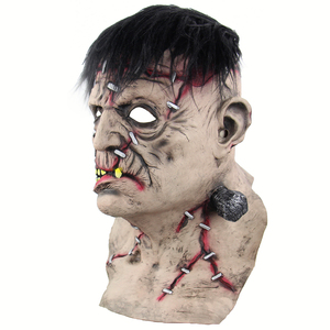 Máscara de Látex para Cosplay, Disfraz de Halloween, Navidad, Divertido, de Zombie, Frankenstein, <span class=keywords><strong>Diablo</strong></span>, Demonio, Krampus, Sangriento - Product Image 3