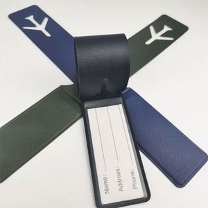 Custom Long <b>Strip</b> Luggage Tags Multicolor Double-Sided <b>PVC</b> Hot Pressing Leather with Aircraft Logo Embossing for Wholesalers - Product Image 6