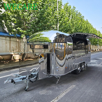 WECARE Carritos Foodtruck Mobile Boba Tea Beer Drink Bar Remorque Food Truck Dessert Ice Cream BBQ Food Trailers Entièrement équipés