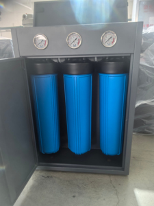 Lớn màu xanh Ba Jumbo lọc nước nhà ở toàn bộ nhà lọc 3 giai đoạn 20 inch hộ gia đình trường hợp màu đen - Product Image 5