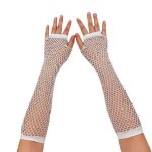 Nouveaux <span class=keywords><strong>gants</strong></span> sans doigts sexy pour femmes, mitaines en <span class=keywords><strong>dentelle</strong></span> de mariée, longs <span class=keywords><strong>gants</strong></span> en résille respirants pour la danse et les soirées à thème - Product Image 6