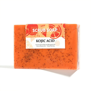 OEM Kojic Acid Soap & <b>Scrub</b> Brightening Turmeric Soap for Dark Spot and Hyperpigmentation Dark Spot Remover for Face & <b>Body</b> Wash - Product Image 4