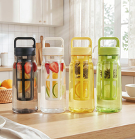 Bouteille de sport Hydracy grande capacité anti-fuite avec infuseur à fruits et passoire 600ml/800ml, écologique, compatible lave-vaisselle, idéale pour le fitness et le sport