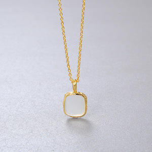Collar de labradorita <span class=keywords><strong>natural</strong></span>/piedra lunar, joyería de plata de ley 925, joyería de piedra lunar chapada en oro de 18 quilates - Product Image 3