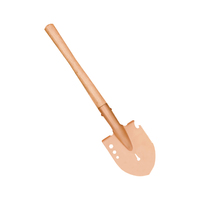 WEDO BAM ATEX FM Certifié Cuivre Béryllium Anti-étincelle Qualité Industrielle Forgé à l'Échelle Mini Type 550x130mm Spatule de Terrassement