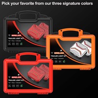 Feux arrière de remorque magnétiques sans fil à LED Réflecteur d'urgence arrière pour arrêt de camion Vans rechargeables européens
