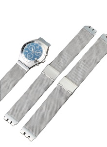 Stock al por Mayor Disponible para <span class=keywords><strong>Relojes</strong></span> <span class=keywords><strong>Swatch</strong></span> con Nuevas Correas de Acero Inoxidable con Malla Milanesa de 17-19 mm y Cierre Plegable para <span class=keywords><strong>Hombre</strong></span> y Mujer - Product Image 5