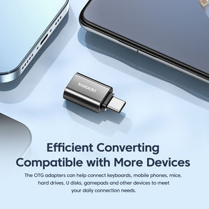 Adaptateur OTG Toocki Wide-Compatible pour iPhone 15/Samsung S24/<span class=keywords><strong>iPad</strong></span> <span class=keywords><strong>Pro</strong></span> Connecte Flash Drive/Gamepad pour un usage domestique - Product Image 6