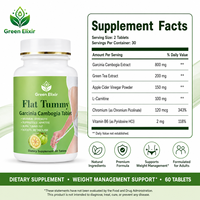 Comprimés Minceur Elixir Vert avec Acai Fruit-Slim Plus Brûleur de Graisse Abdominale 60 Comprimés Complément Herbal pour Adultes