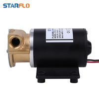 STARFLO 30LPM 12V DC Pompe électrique auto-amorçante à haut débit en laiton marin avec turbine flexible pour transfert d'eau