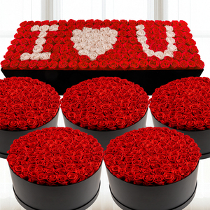 Cadeau de la fête des mères Micang, vente en gros de 100 fleurs éternelles, fleurs éternelles dans une boîte, roses naturelles préservées pour la Saint-Valentin - Product Image 4