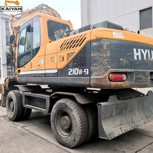 รถขุดไฮดรอลิกแบบล้อขนาดกลาง HYUNDAI R210W 21 ตัน มือสอง นำเข้าจากเกาหลีแท้ สำหรับงานก่อสร้างถนน - Product Image 4
