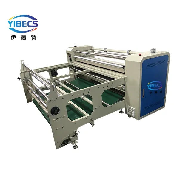 Máquina de prensa de calor de gran formato neumática de impresión digital de transferencia rotativa