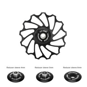 Rueda guía de desviador trasero de cerámica Riderace para bicicleta, 11T 13T, para <span class=keywords><strong>Shimano</strong></span> 4nm 5nm 6nm, rodamiento cerámico para bicicleta de montaña y carretera - Product Image 3
