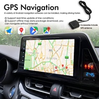 Autoradio stéréo sans fil CarPlay Android 13 avec commande vocale IA, 8+128 Go, navigation GPS pour Toyota C-HR 2016-2019, vidéo multimédia 2DIN