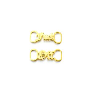 In Acciaio Inox su misura Lacci Delle Scarpe Tag Targhetta Scarpa Fibbia, <span class=keywords><strong>old</strong></span> English font Lettera nomi di Fascino Scarpe Decorazione Accessori - Product Image 4