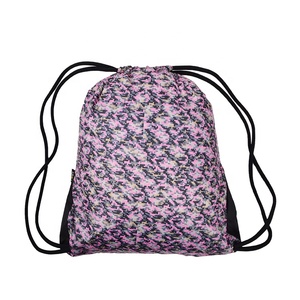 Vietnam Stitching Style Mesh Bag <b>Drawstring</b> <b>Backpack</b> Custom Logo Full Print Fashion <b>Drawstring</b> Bag - Product Image 5