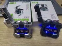 Écouteurs sans fil intra-auriculaires pour jeux électroniques, gadgets, écouteurs avec lumière LED HiFi, commande tactile, casques sans fil M45