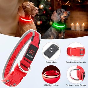 Collier LED électronique pour chien, réglable, rechargeable, colliers réfléchissants LED pour chiens, produits anti-perte pour chiens de nuit - Product Image 4