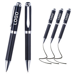 Nouveau stylo à bille en métal acrylique de luxe avec logo personnalisé imprimé, design élégant torsadé, gravure laser - Product Image 1