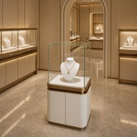 Schmuck-Vitrine mit LED-Beleuchtung, Umweltfreundlicher Metallrahmen, Transparentes Glas, Maßanfertigung für Juweliergeschäfte, Großhandel