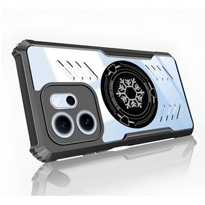 Custodia per <span class=keywords><strong>OPPO</strong></span> <span class=keywords><strong>Reno</strong></span> 14 14F 13 12 11 10 9 8T 7 6Z 6 PRO Lite in TPU Trasparente con Grafene per Dissipazione del Calore e Protezione Anti-caduta con Cornice Morbida - Product Image 1