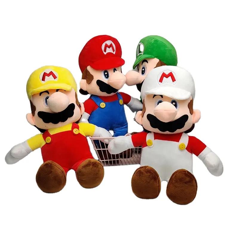 8inch Super Mario Bros Luigi búp bê sang trọng Anime thiết bị ngoại vi trò chơi hình trang trí trẻ em Đồ chơi nhồi bông mềm quà tặng sinh nhật